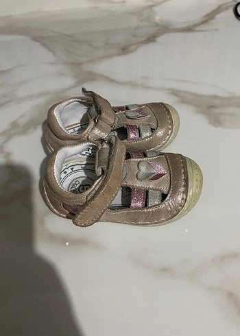 Kız Bebek Bej Nakışlı İlk Adım Ayakkabısı - Görsel 3