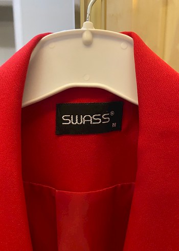 Kırmızı Mini Kadın Blazer Ceket - Görsel 2