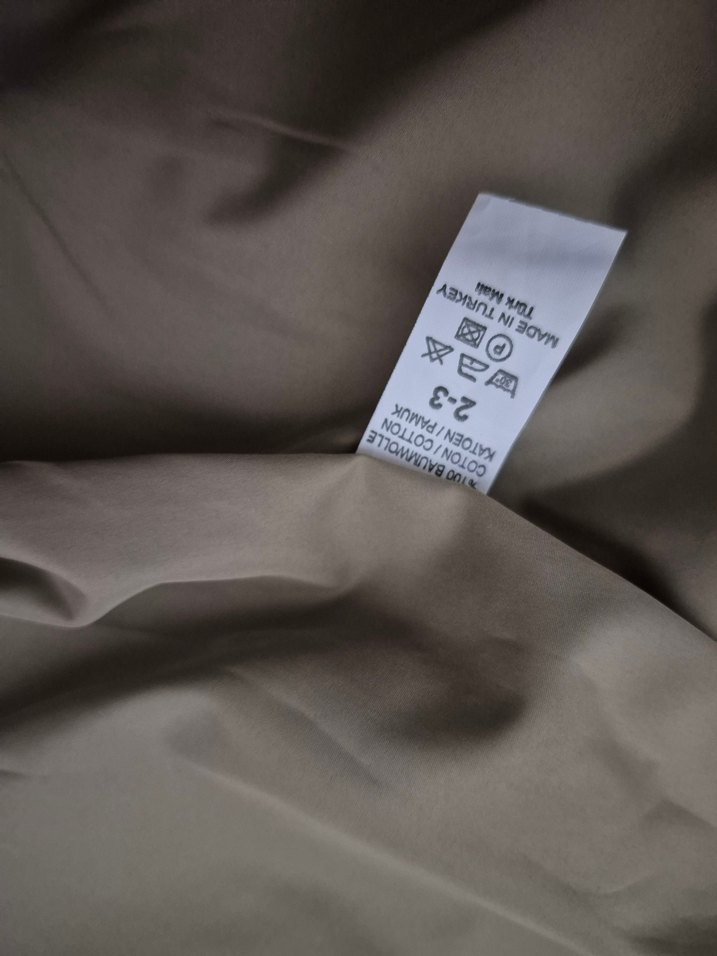 Kız Çocuk Bej Fırfırlı Kemerli Trençkot - Görsel 4