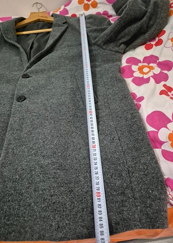 Gri Düğmeli Erkek Midi Ceket - Görsel 7