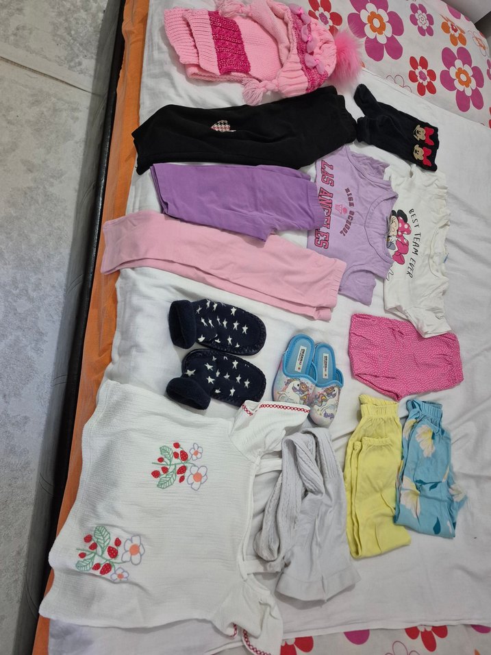 Nakışlı Beyaz Kız Çocuk Straplez Bluz - Görsel 2