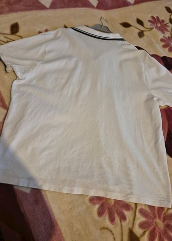 Erkek Beyaz Polo Tişört, Kısa Kollu, Rahat Kesim - Görsel 6