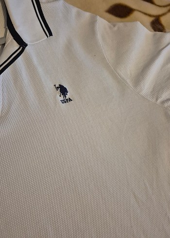 Erkek Beyaz Polo Tişört, Kısa Kollu, Rahat Kesim - Görsel 3