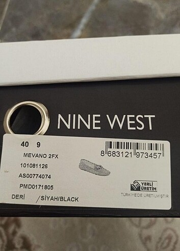 40 Beden siyah Renk Nine West Loafer Babet