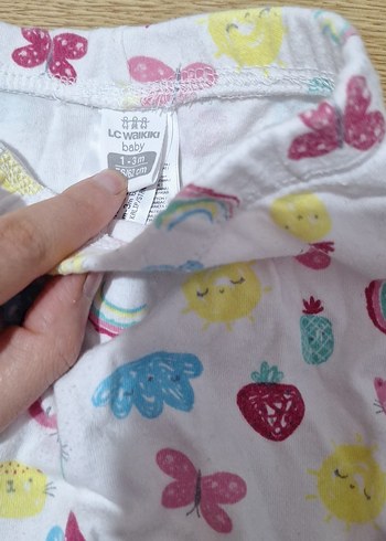 Kız Çocuk Çok Renkli Desenli Tayt - Görsel 2