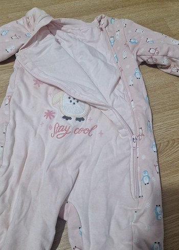 Pembe Örgü Bebek Tulumu - Görsel 2