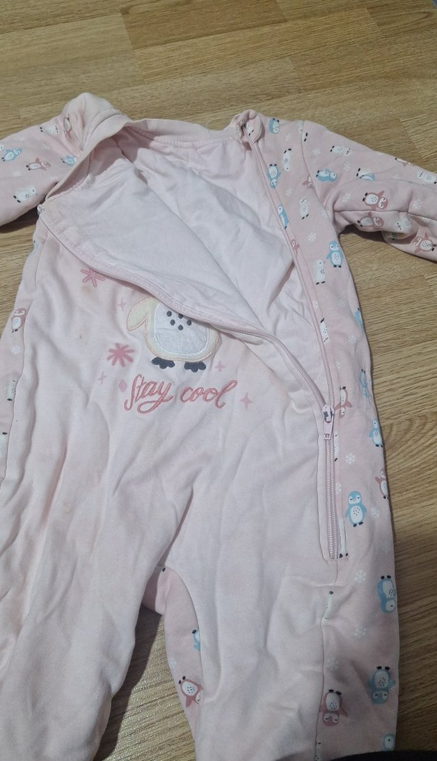 Pembe Örgü Bebek Tulumu - Görsel 2