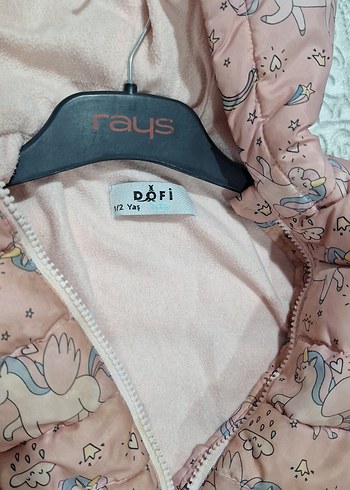 Kız Çocuk Kapüşonlu Pembe Mont - Görsel 2