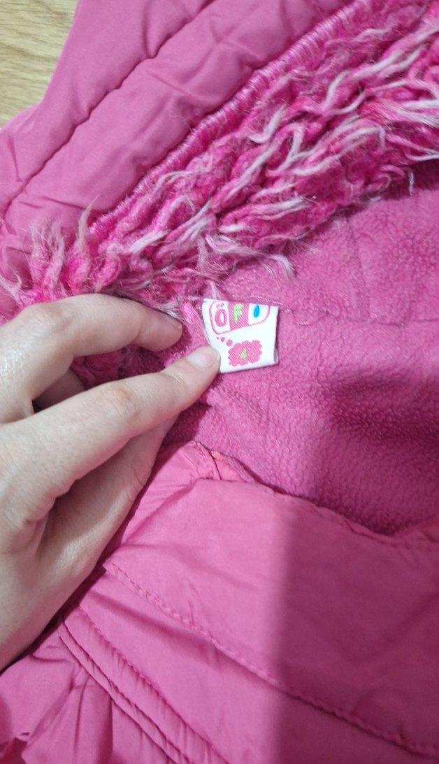 Fermuarlı Pembe Bebek Kış Tulumu - Görsel 3