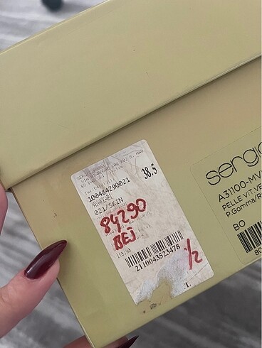 38,5 Beden sergio rossi bej stiletto