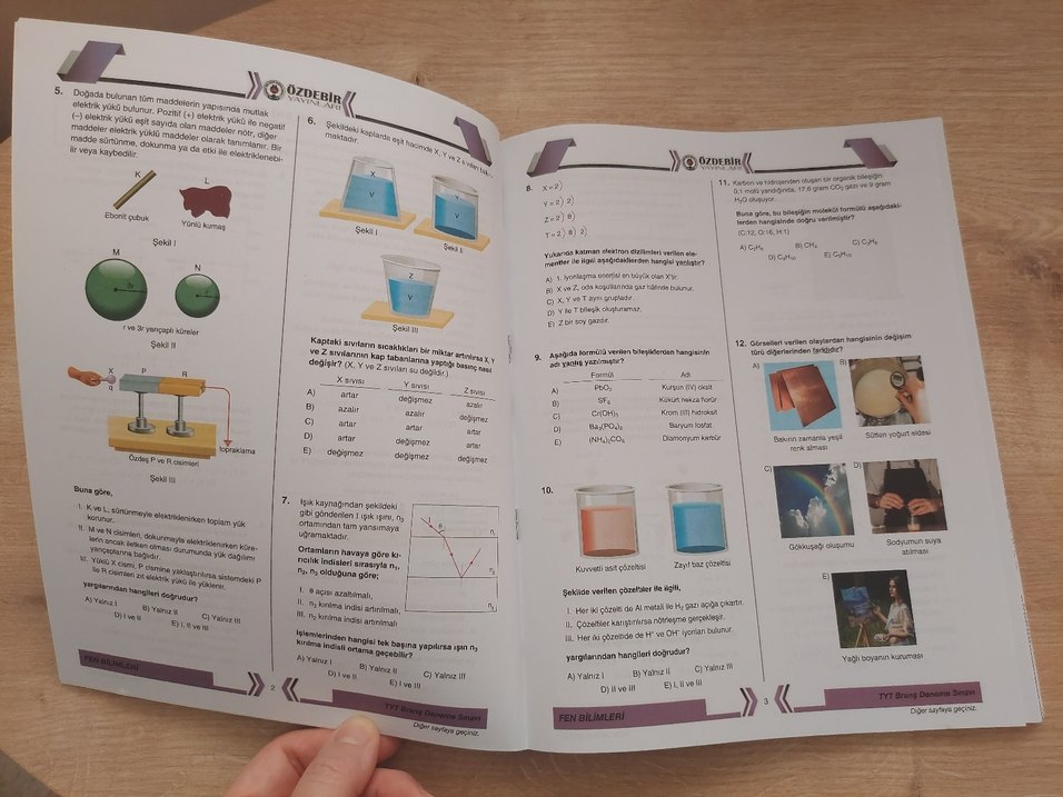 TYT Fen Bilimleri Deneme Kitabı - Görsel 2