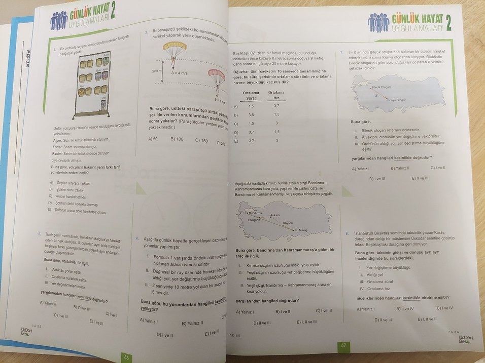 Üç Dört Beş TYT Fizik Soru Bankası - Görsel 3