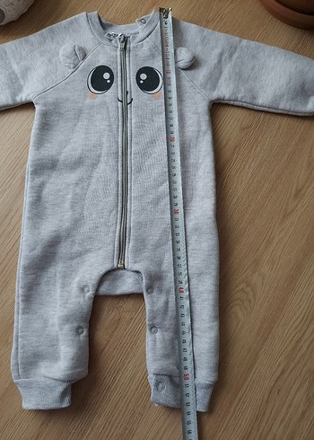 Gri Bebek Polar Tulum - Görsel 5