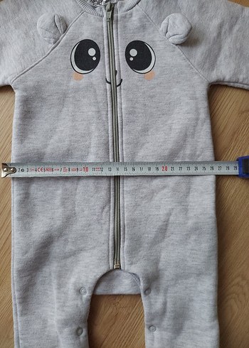 Gri Bebek Polar Tulum - Görsel 4