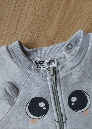 Gri Bebek Polar Tulum - Görsel 2