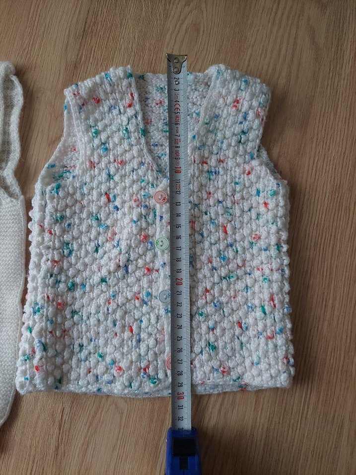 Kız Bebek Triko Süveter ve Yelek - Görsel 5