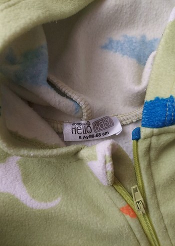 Kapüşonlu  Fermuarlı Kışlık Bebek Tulum - Görsel 3