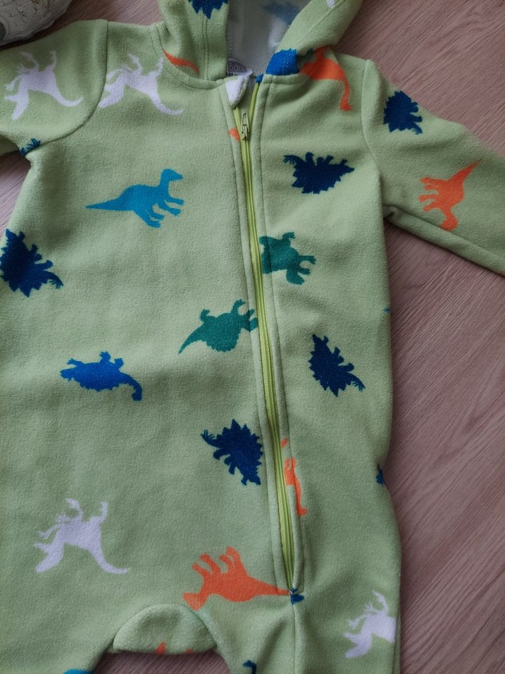 Kapüşonlu  Fermuarlı Kışlık Bebek Tulum - Görsel 2