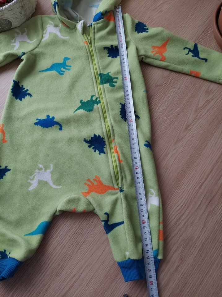 Kapüşonlu  Fermuarlı Kışlık Bebek Tulum - Görsel 5