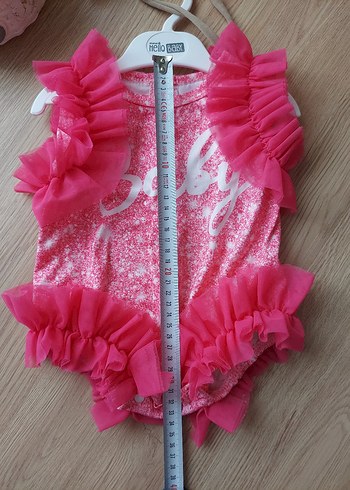 Pembe Fırfırlı Barbie zıbın - Görsel 5