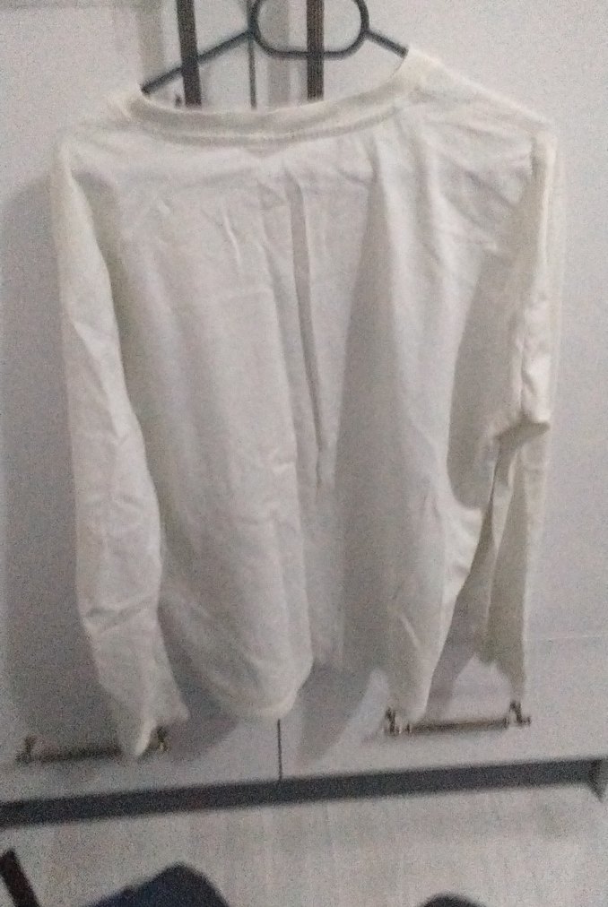 Beyaz Baskılı erkek Sweatshirt - Görsel 2