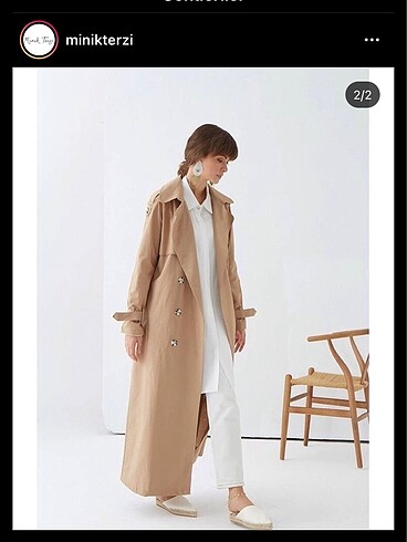 Minik Terzi Camel Trençkot