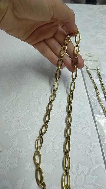 2 adet zincir kolye  - Görsel 5