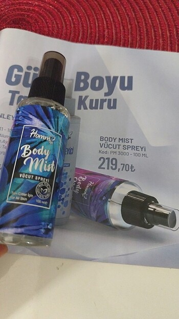 Body mist vücut spreyi ve ter önleyici sprey