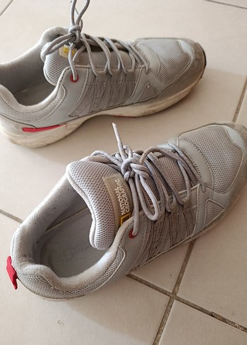 Beyaz Gri erkek erkek ayakkabı - Görsel 3