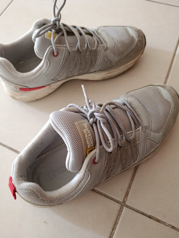 Beyaz Gri erkek erkek ayakkabı - Görsel 3