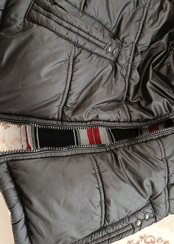 Dik Yaka Fermuarlı Erkek siyah şişme yelek - Görsel 5