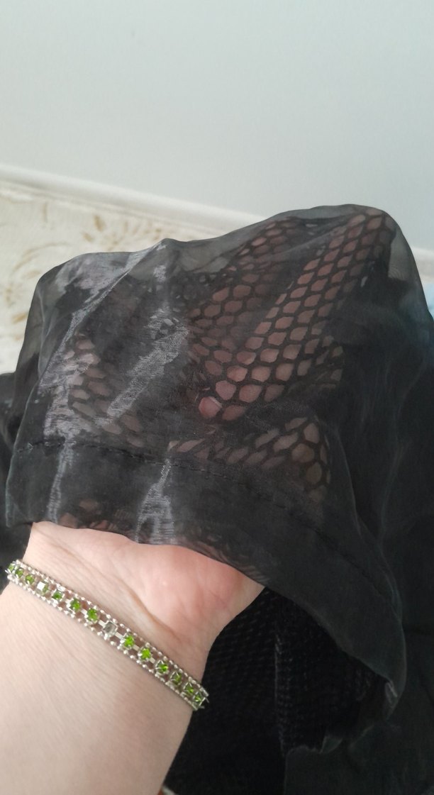 Siyah Gotik Tarzı yagmurluk - Görsel 3