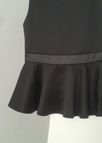 Fiyonk Detaylı Siyah Mini Elbise - Görsel 3