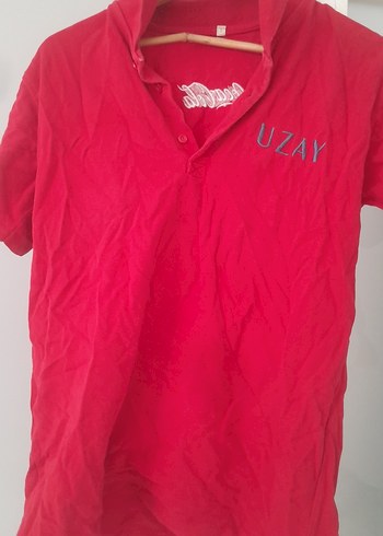 2 adet Kırmızı Uzay Nakışlı Erkek Polo Tişört - Görsel 2