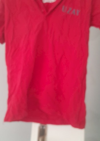 2 adet Kırmızı Uzay Nakışlı Erkek Polo Tişört - Görsel 3