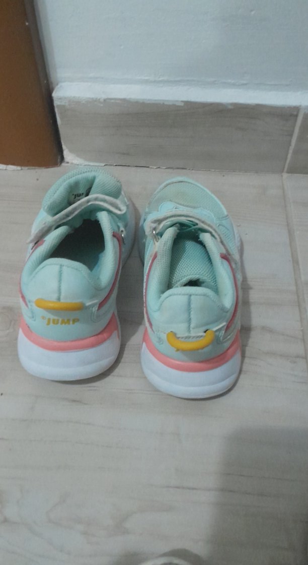 Kız Çocuk Turkuaz Spor Ayakkabı Velcro - Görsel 3