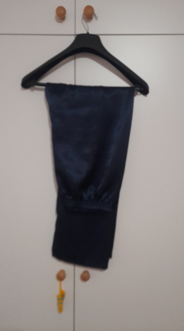 Lacivert saten Erkek Pijama takımı - Görsel 2