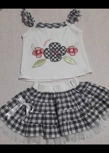 Nakışlı Fırfırlı ikili Takım - Görsel 2