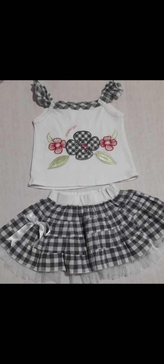 Nakışlı Fırfırlı ikili Takım - Görsel 2