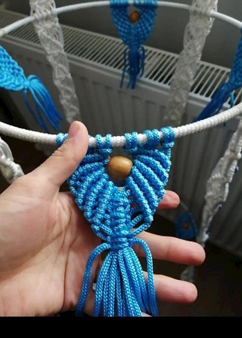 Diğer Mavi el örmesi makreme çiçeklik