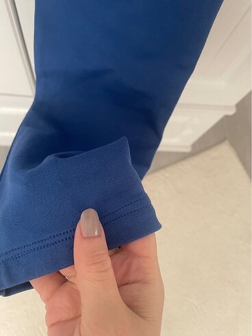34 Beden mavi Renk Likralı mavi dar paça pantolon