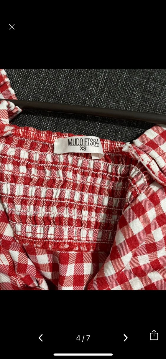 Kırmızı Ekose anna taylor joy mini elbise - Görsel 5