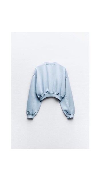 s Beden Zara Basic Crop Sweatshirt
