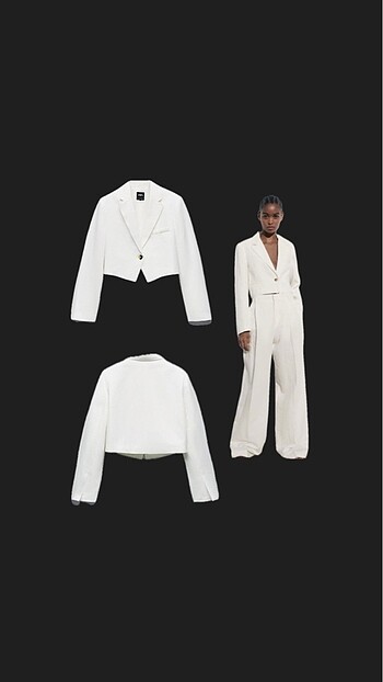 Zara Basic Crop Blazer