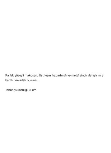 38 Beden Zara Zincir Detaylı Makosen