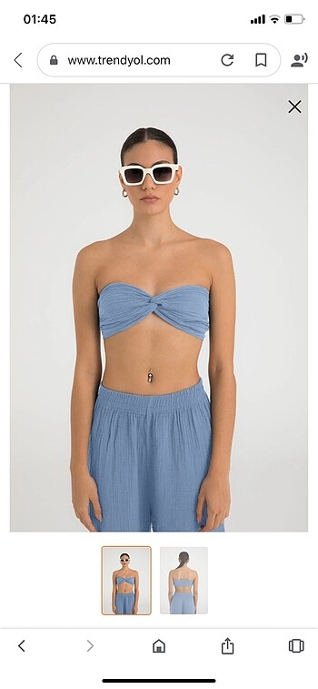 SHEİSMONO Müslin Croptop ADET FİYATI