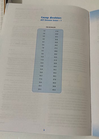 Beden Renk AYT Fen Bilimleri Çözümlü 4 Deneme Sınavı Kitabı