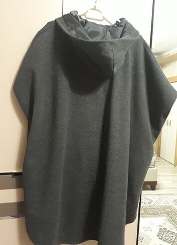 universal Beden gri Renk Zesa kalın celik örme panço 100 cm. Beden standart.