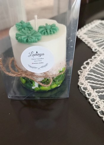 Diğer Epoksi ile alt taban yapılmış ve üstünde Kokulu mumlar