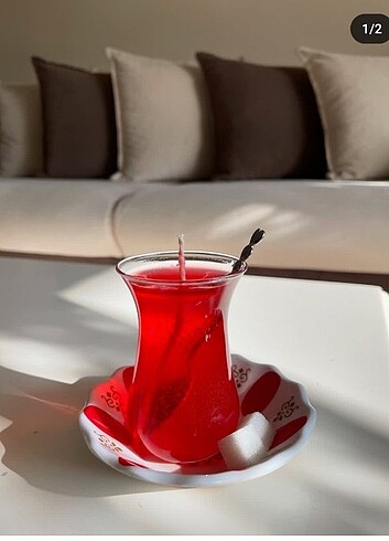 Çay Temalı Mum